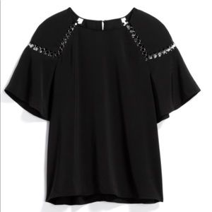 NWT Goldray Embellishment Detail Blouse